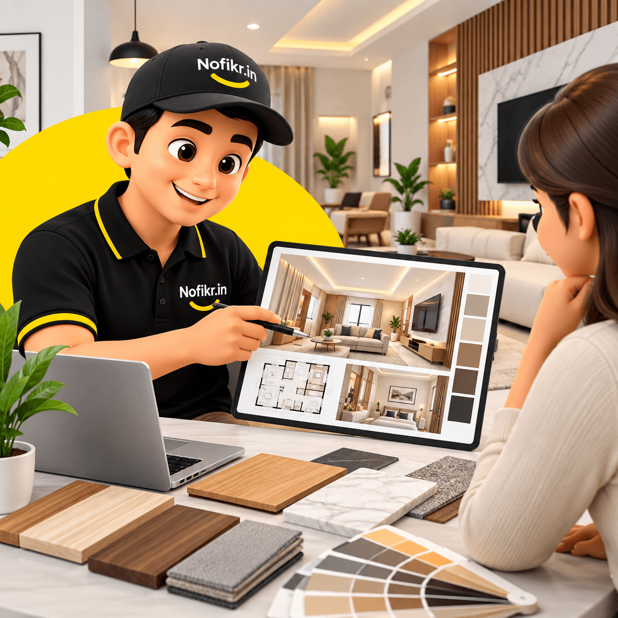 Interior Designing service by Nofikr